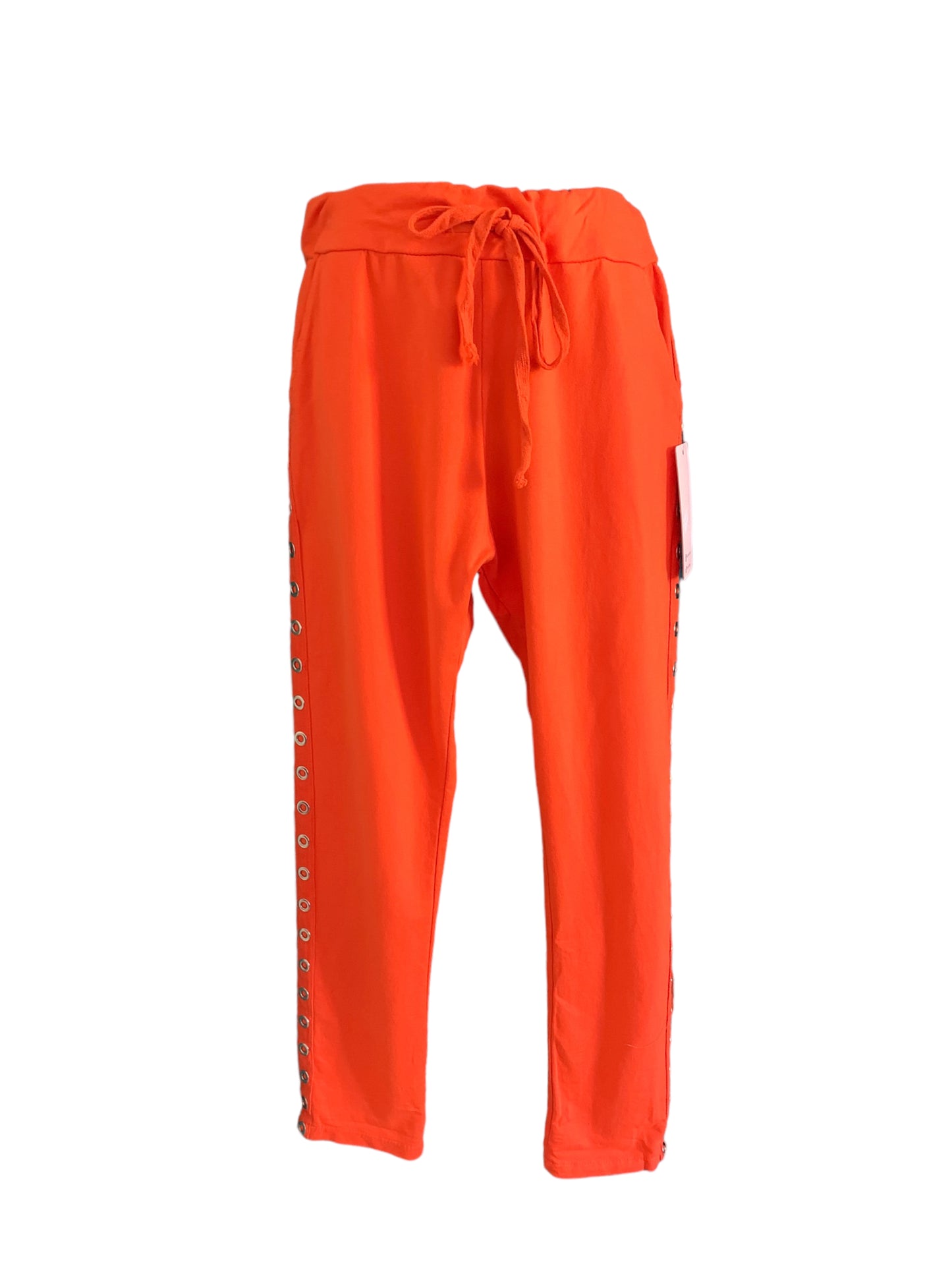 Italian Cotton Track Pants or Top with Metal Detailing