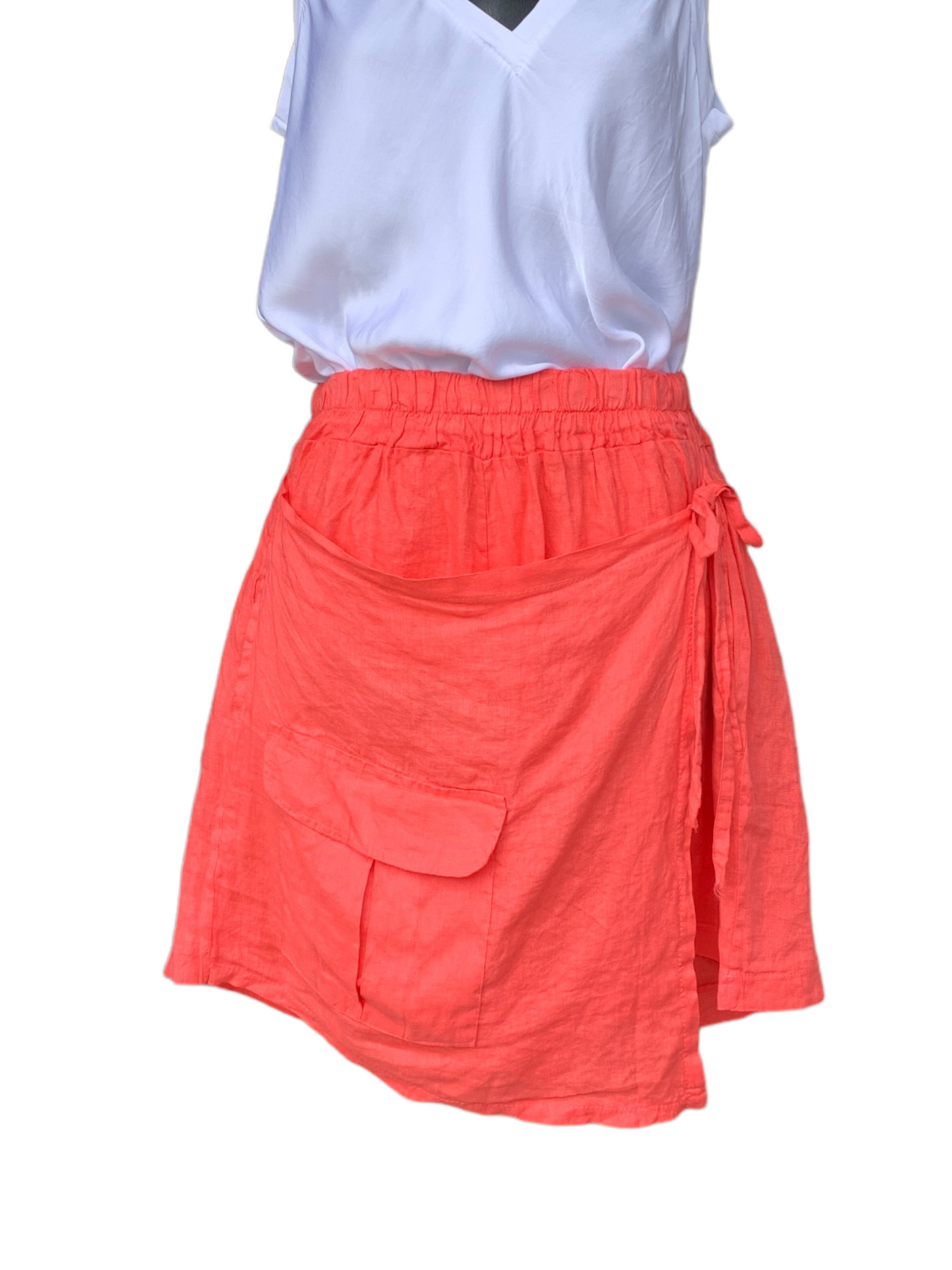 Italian Linen Wrap Around Shorts