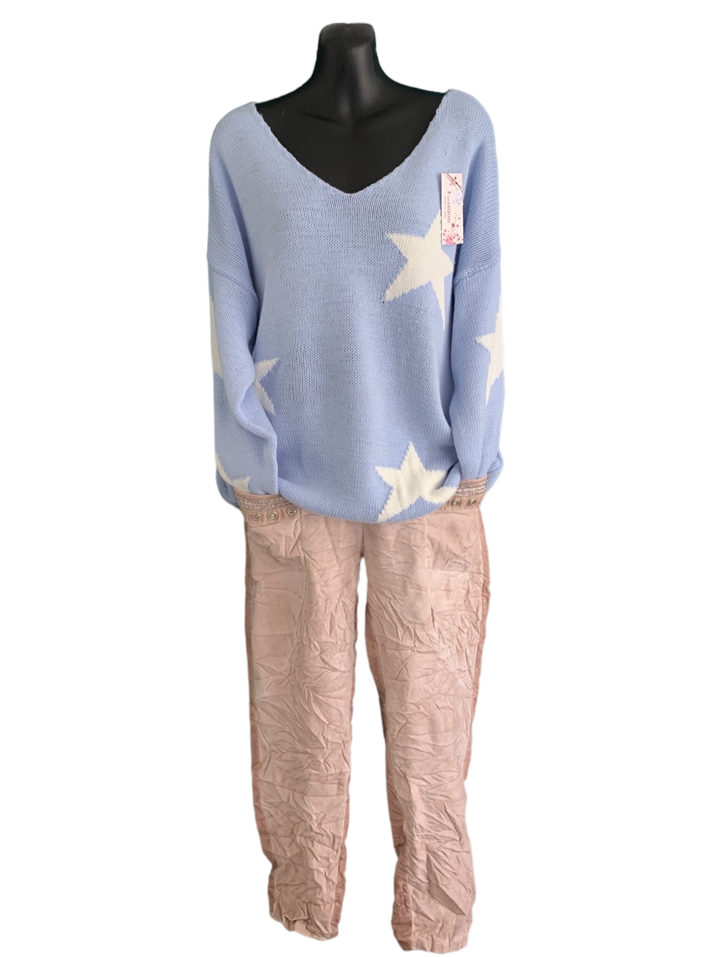 Italian Knitted Top “Stars”