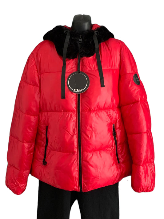 Italian Hooded Zip Up Puffer Jacket