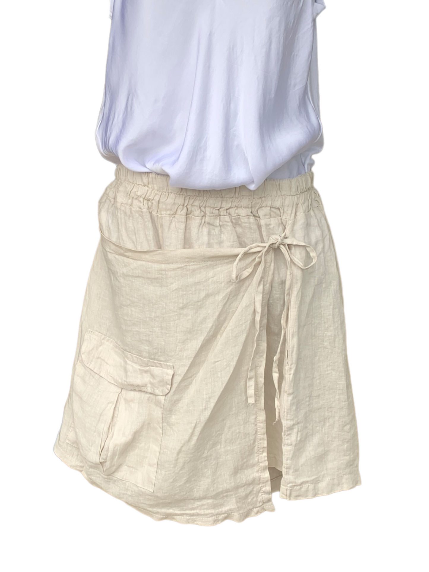 Italian Linen Wrap Around Shorts