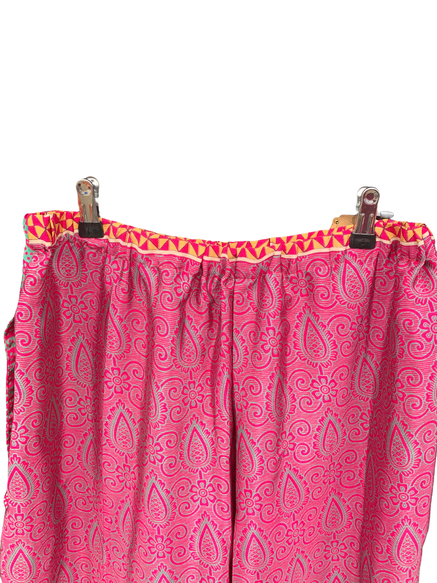 Straight Leg patterned SILK pants