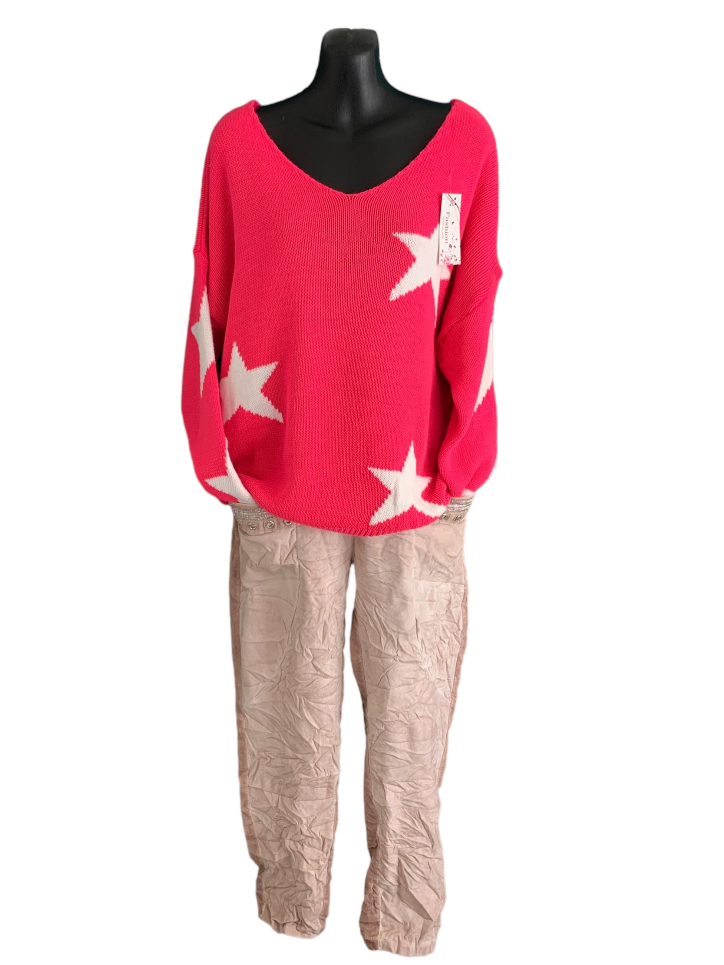 Italian Knitted Top “Stars”