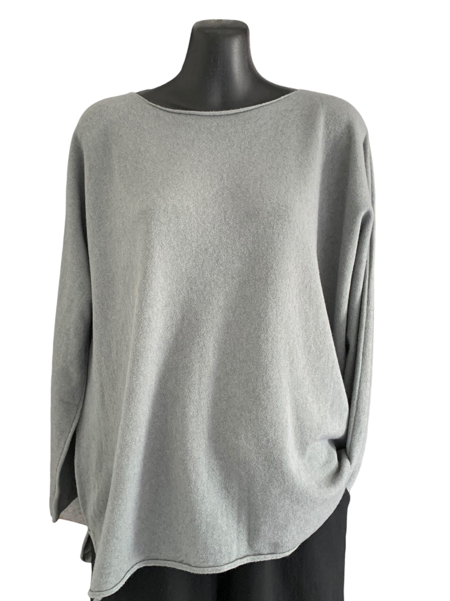 Italian Long Sleeve Plain Colour Knit “Cashmere”