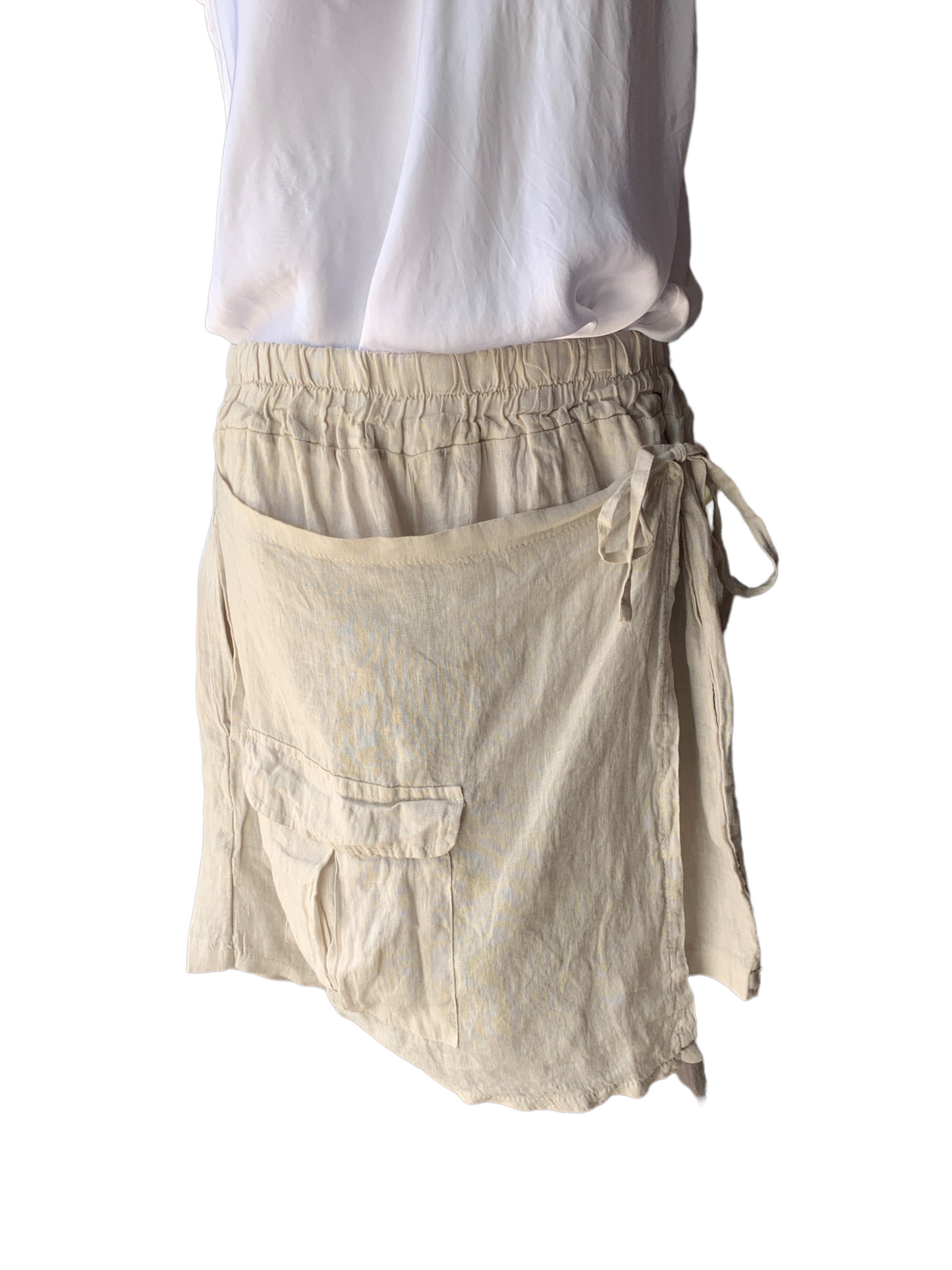 Italian Linen Wrap Around Shorts