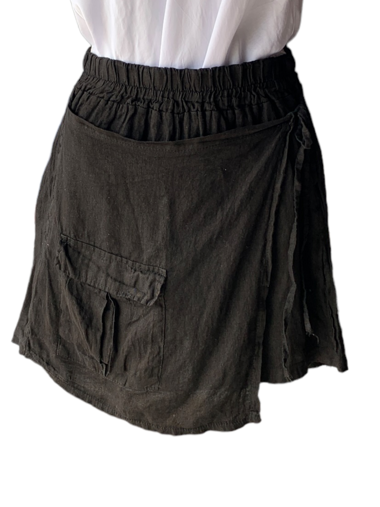 Italian Linen Wrap Around Shorts