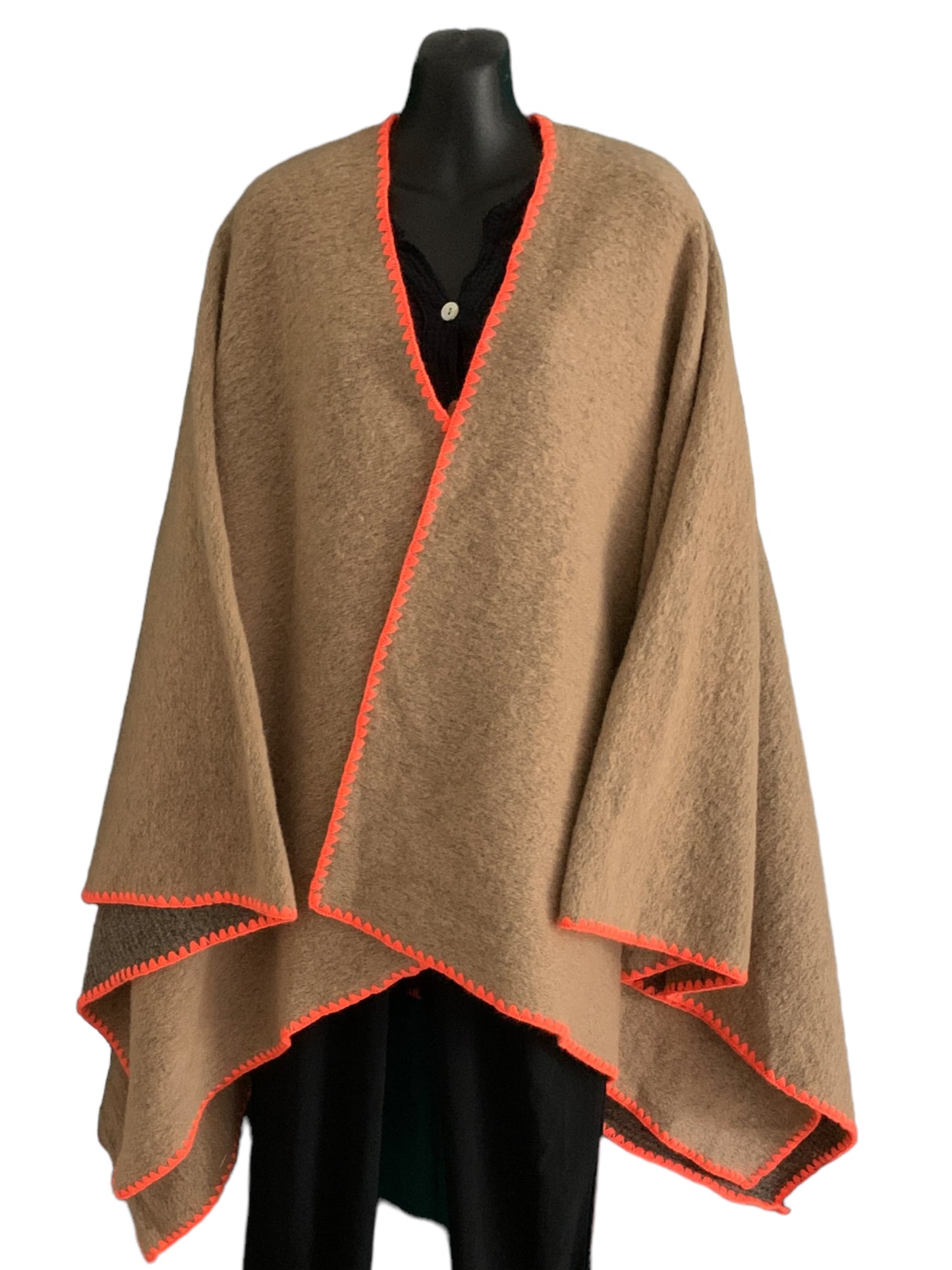 Italian Sleeveless Throw On Poncho