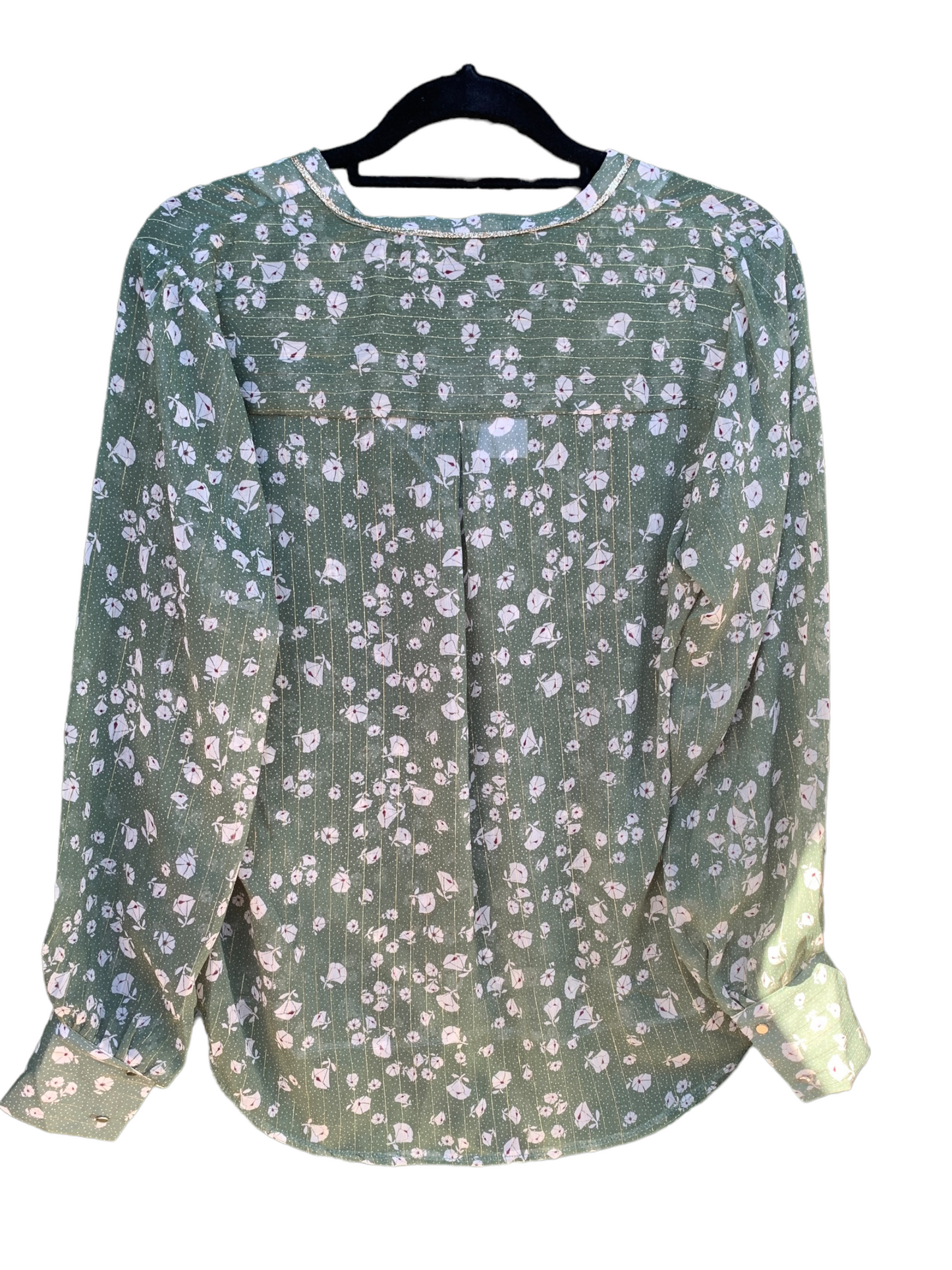 French Blouse “Margaret- Sage”